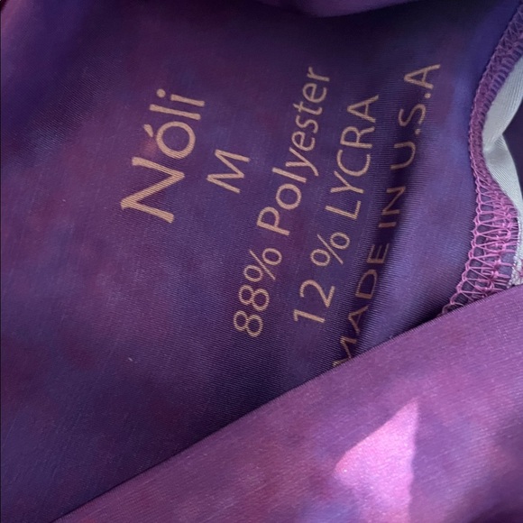 Noli Gradient Pink and Orange Women's Leggings Medium - Picture 4 of 4